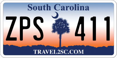 SC license plate ZPS411