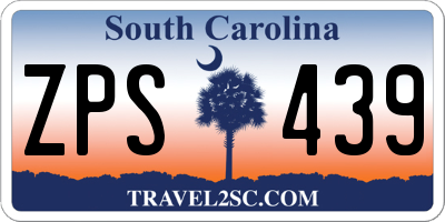 SC license plate ZPS439