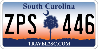 SC license plate ZPS446