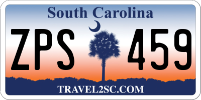 SC license plate ZPS459