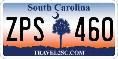 SC license plate ZPS460