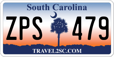 SC license plate ZPS479
