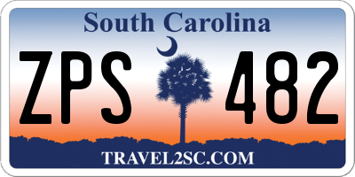 SC license plate ZPS482