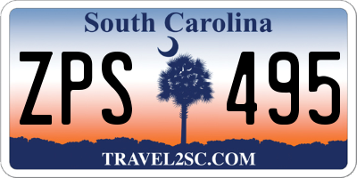 SC license plate ZPS495