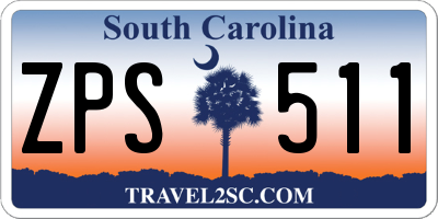 SC license plate ZPS511