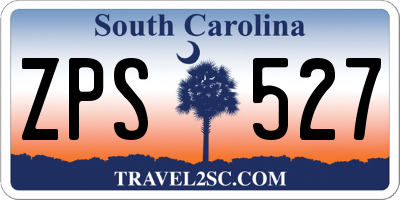 SC license plate ZPS527