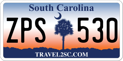 SC license plate ZPS530