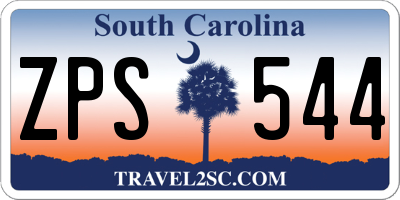SC license plate ZPS544