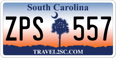 SC license plate ZPS557