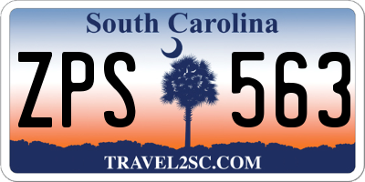 SC license plate ZPS563