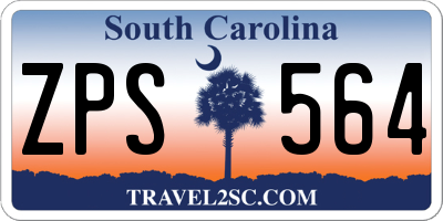 SC license plate ZPS564