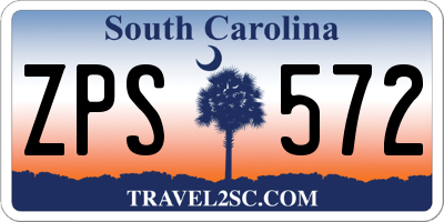 SC license plate ZPS572