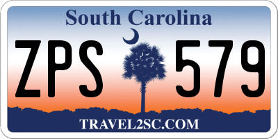 SC license plate ZPS579
