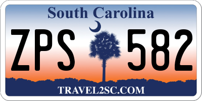 SC license plate ZPS582