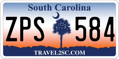 SC license plate ZPS584
