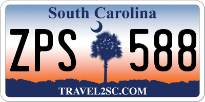 SC license plate ZPS588