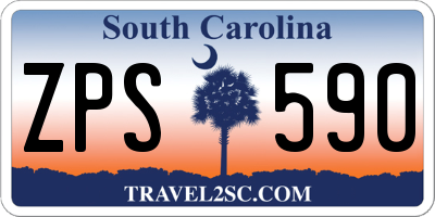 SC license plate ZPS590