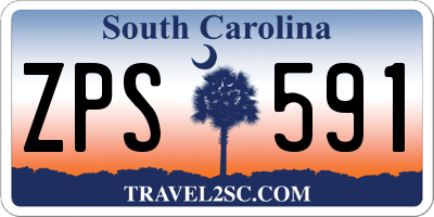 SC license plate ZPS591