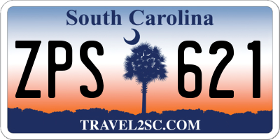 SC license plate ZPS621
