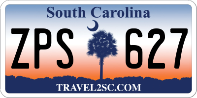 SC license plate ZPS627