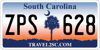 SC license plate ZPS628