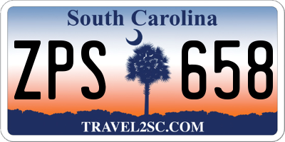 SC license plate ZPS658