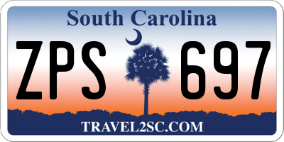 SC license plate ZPS697