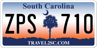 SC license plate ZPS710