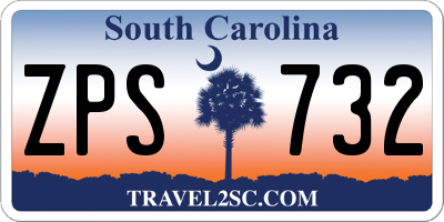 SC license plate ZPS732