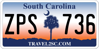 SC license plate ZPS736