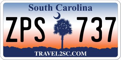 SC license plate ZPS737