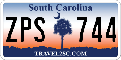 SC license plate ZPS744