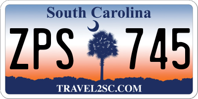 SC license plate ZPS745