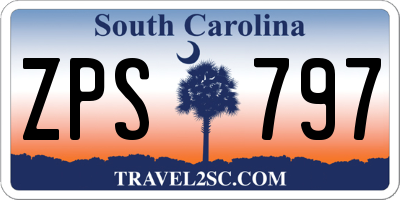 SC license plate ZPS797