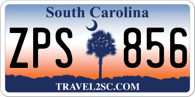 SC license plate ZPS856