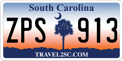 SC license plate ZPS913