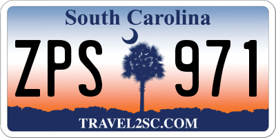 SC license plate ZPS971