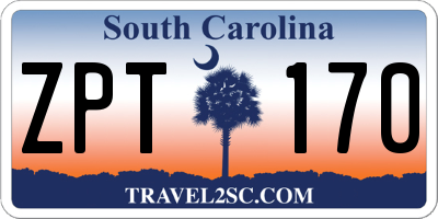 SC license plate ZPT170