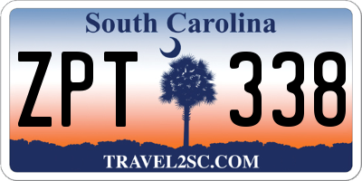SC license plate ZPT338