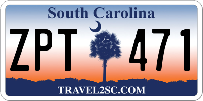 SC license plate ZPT471