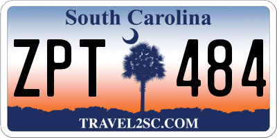 SC license plate ZPT484