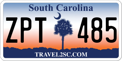 SC license plate ZPT485