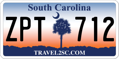 SC license plate ZPT712