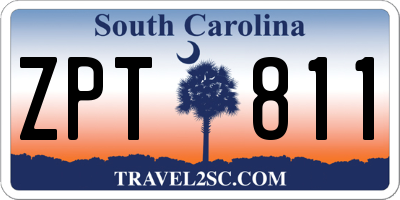 SC license plate ZPT811
