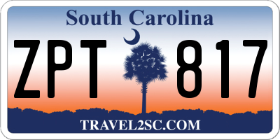 SC license plate ZPT817