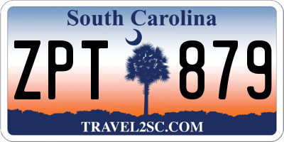SC license plate ZPT879