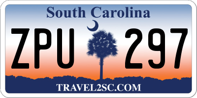 SC license plate ZPU297