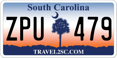 SC license plate ZPU479