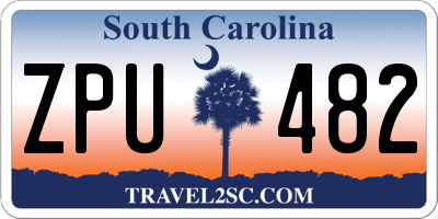 SC license plate ZPU482
