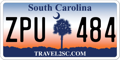 SC license plate ZPU484